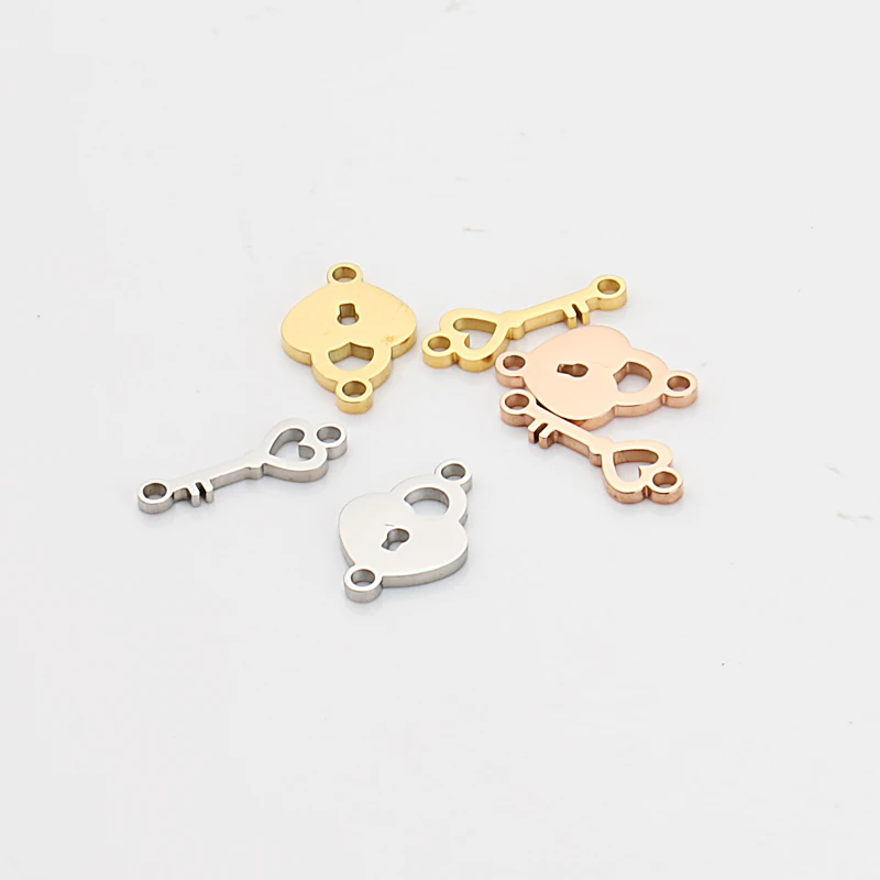 Fnixtar 20Pcs Cute Lock Key Charms Mirror Polish Stainless Steel Connector Charms For DIY Making Necklace Braid Bracelets Anklet
Fnixtar 20Pcs Cute Lock Key Charms Mirror Polish Stainless Steel Connector Charms For DIY Making Necklace Braid Bracelets Anklet