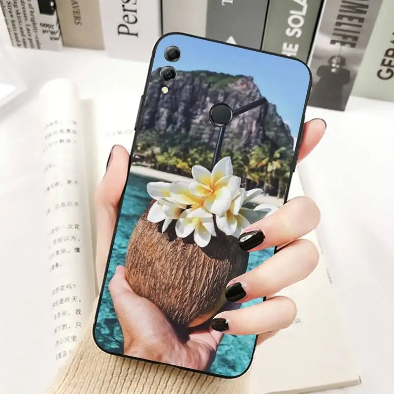 Пляжный чехол YNDFCNB с кокосовым фруктом для телефона Huawei Honor 10 i 8X C 5A 20 9 30 lite pro Voew V30 |