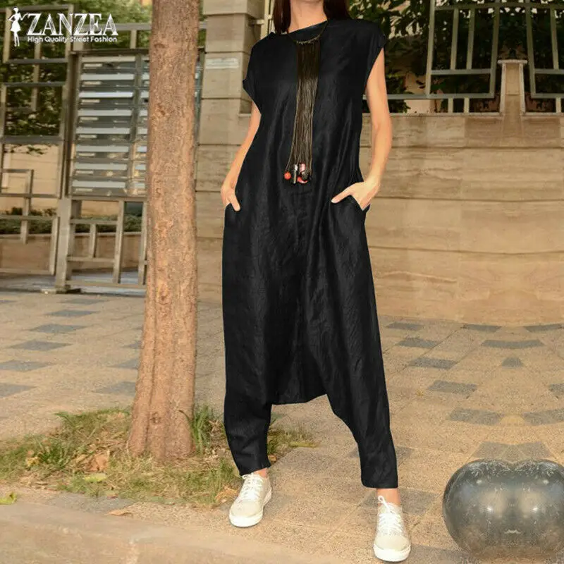 Goocheer NEW Women Casual Baggy Short Sleeve Jumpsuit Romper Playsuit Overall Harem Pants
Goocheer NEW Women Casual Baggy Short Sleeve Jumpsuit Romper Playsuit Overall Harem Pants