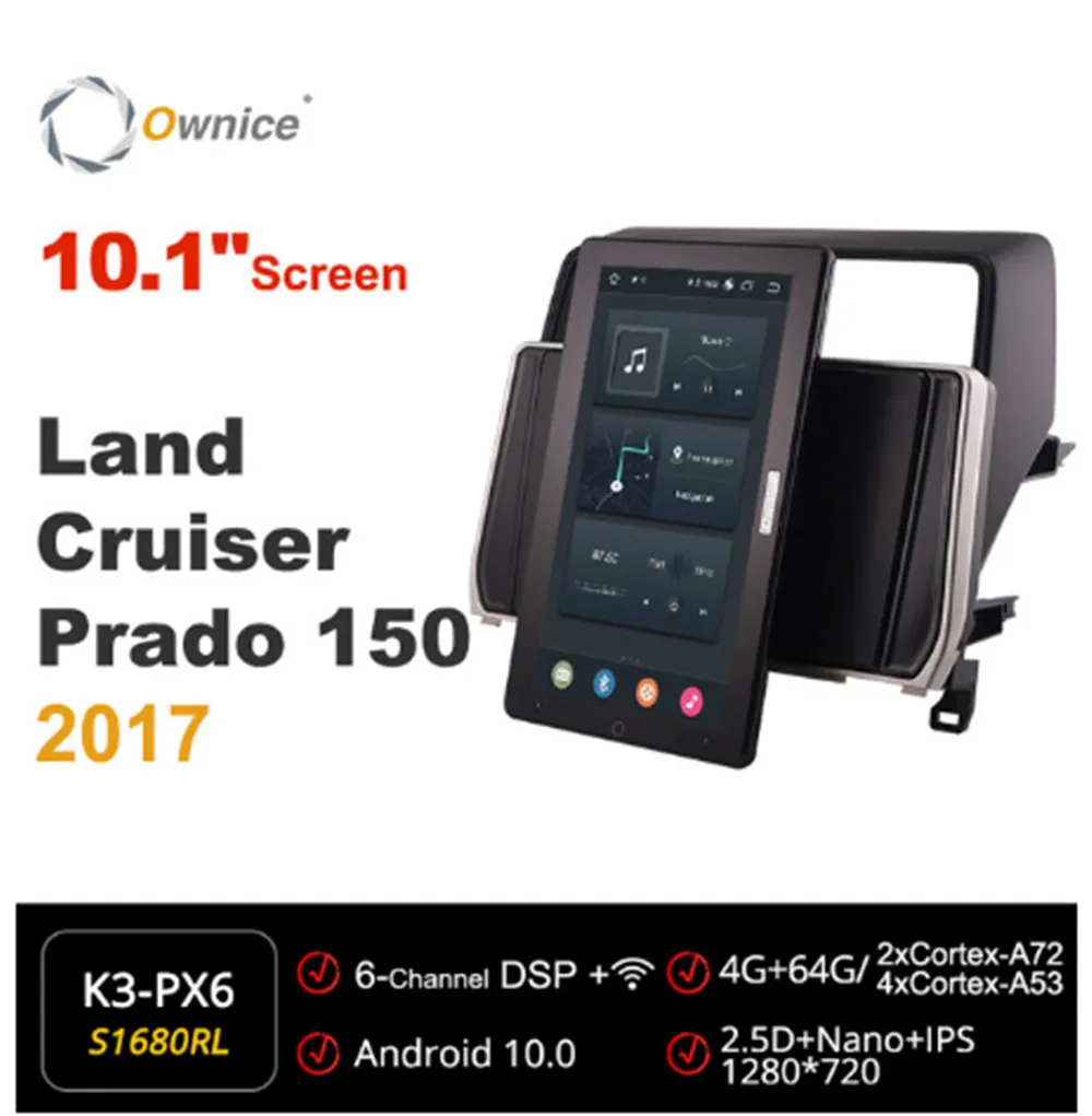 1280*720 Ownice Android 10.0 Car Radio forToyota Land Cruiser Prado 150 2017 Multimedia Video Audio Auto 10.1 Inch Rotatable
1280*720 Ownice Android 10.0 Car Radio forToyota Land Cruiser Prado 150 2017 Multimedia Video Audio Auto 10.1 Inch Rotatable