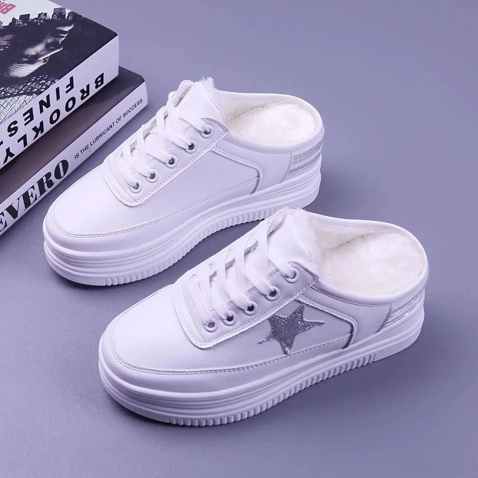 Size 34-40 Winter Fur Sneaker Woman Vulcanize Shoes High Bottom Slip On Plush Leather Shoes Women Flats Winter Sneakers Platform
Size 34-40 Winter Fur Sneaker Woman Vulcanize Shoes High Bottom Slip On Plush Leather Shoes Women Flats Winter Sneakers Platform