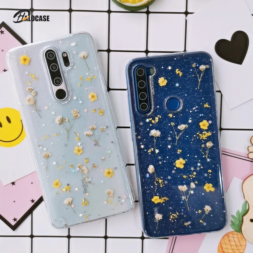 Transparent Glitter Dried Flower Case For Xiaomi Redmi Note 8 7 6 5 9 Pro 8T Clear Cover for Xiaomi Redmi K30 Mi 8 9 SE 10 Coque
Transparent Glitter Dried Flower Case For Xiaomi Redmi Note 8 7 6 5 9 Pro 8T Clear Cover for Xiaomi Redmi K30 Mi 8 9 SE 10 Coque