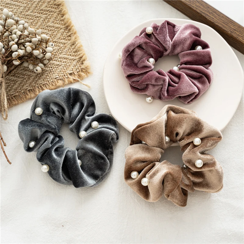 Pearl Gold Velvet Hair Band For Girls Solid Elastic Hair Bands For Women Large Intestine Hair Ties DIY For Women Girls Headwear
Pearl Gold Velvet Hair Band For Girls Solid Elastic Hair Bands For Women Large Intestine Hair Ties DIY For Women Girls Headwear