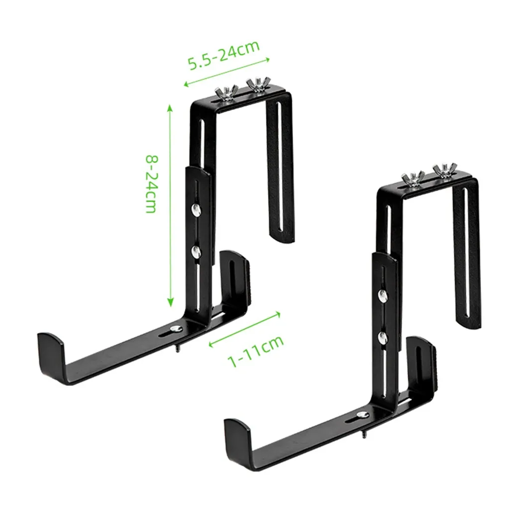 Set Of 2 Trough Plant Flower Pot Iron Craft Hanging Hooks Rail Balcony Planter Holder Brackets Gardening Hanging Basket
Set Of 2 Trough Plant Flower Pot Iron Craft Hanging Hooks Rail Balcony Planter Holder Brackets Gardening Hanging Basket