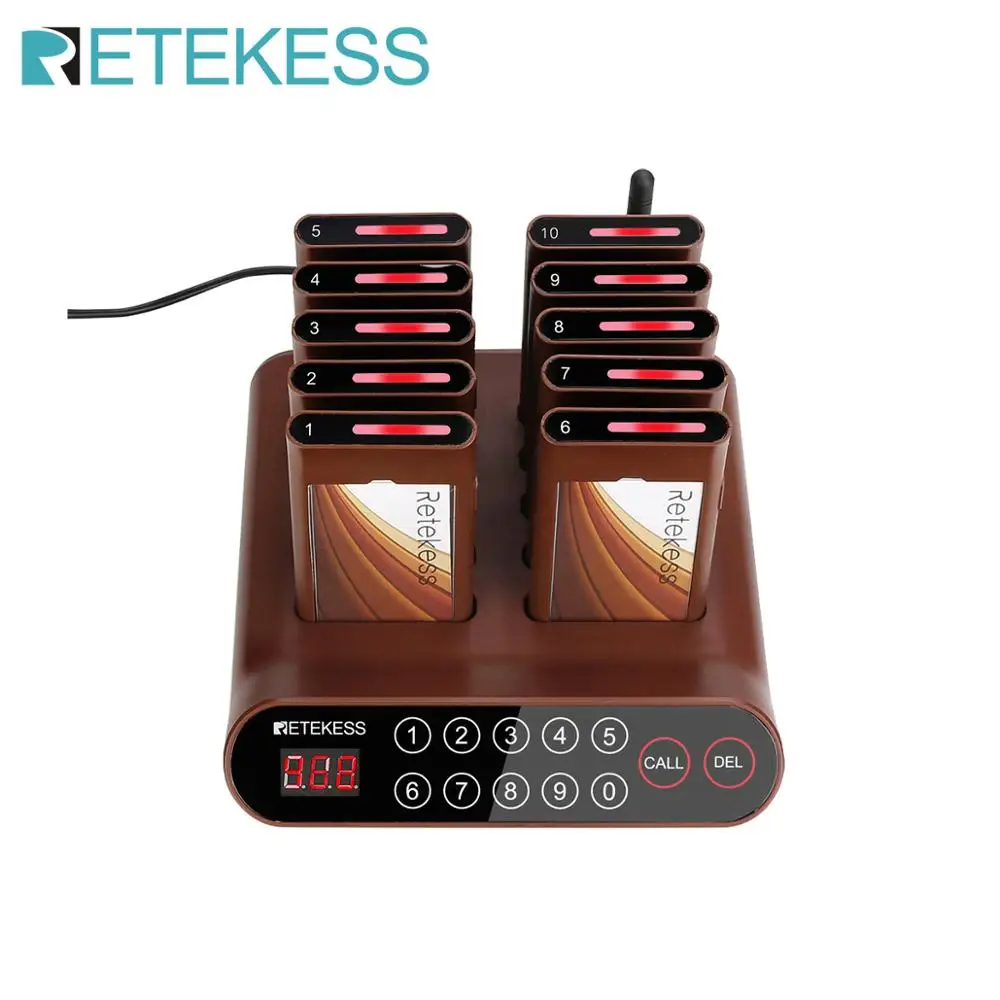 Пейджер для ресторана Retekess T116A беспроводная система вызова кофейни|Пейджеры| |