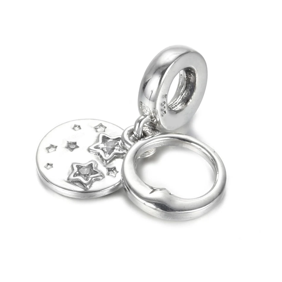 Authentic S925 Silver Pendant Bead Sleeping Moon & Stars Dangle Charm fit Lady Bracelet Bangle DIY Jewelry
Authentic S925 Silver Pendant Bead Sleeping Moon & Stars Dangle Charm fit Lady Bracelet Bangle DIY Jewelry