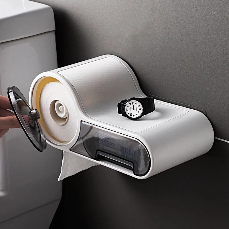 Wall Mount Toilet Paper Holder Multifunctional Toilet Tissue Box Roll Paper Storage Phone Shelf Bathroom Organizer Accessories
Wall Mount Toilet Paper Holder Multifunctional Toilet Tissue Box Roll Paper Storage Phone Shelf Bathroom Organizer Accessories