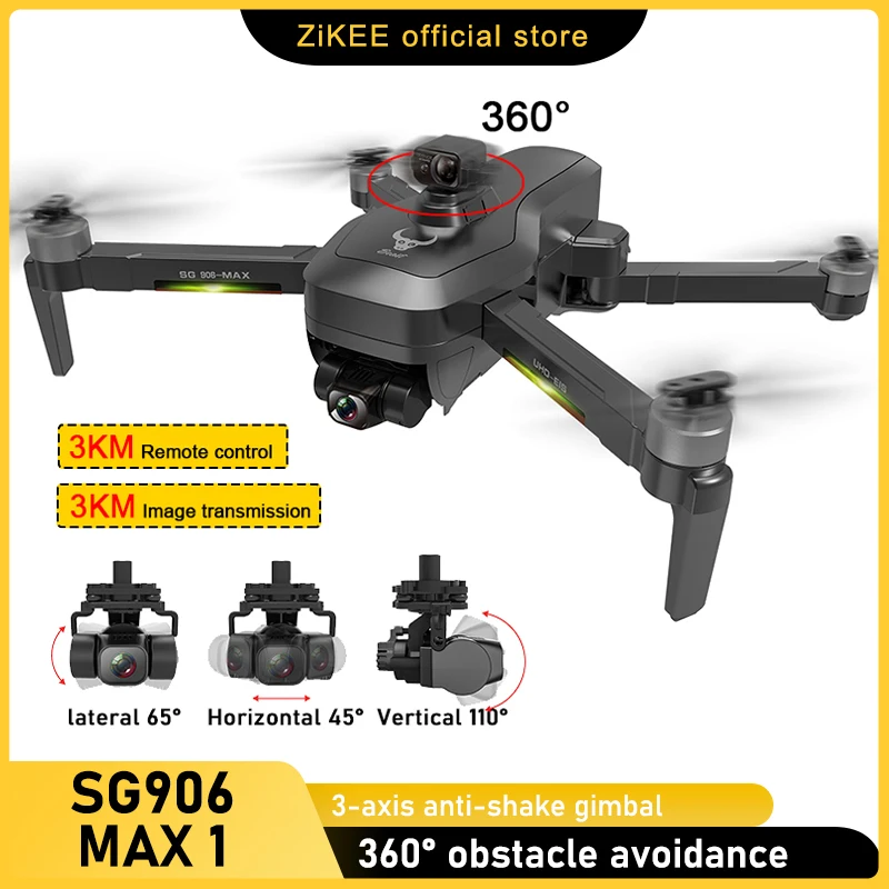 ZLL SG906 MAX 1 Pro 2 3KM 4K HD камера Дрон с 3-осевым гиростабилизатором Профессиональный GPS WiFi FPV Радиоуправляемый лазерный Квадрокоптер для обхода пре...
ZLL SG906 MAX 1 Pro 2 3KM 4K HD камера Дрон с 3-осевым гиростабилизатором Профессиональный GPS WiFi FPV Радиоуправляемый лазерный Квадрокоптер для обхода пре...