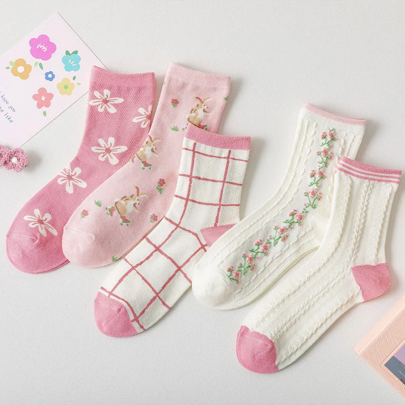 Новые весенне-летние розовые милые носки до середины икры в японском стиле с маленькими цветами женские носки хлопковые носки в Корейском с...
Новые весенне-летние розовые милые носки до середины икры в японском стиле с маленькими цветами женские носки хлопковые носки в Корейском с...