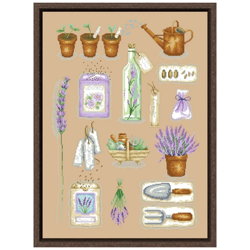 Lavender garden cross stitch kits flower aida fabric 18ct 14ct 11ct flaxen linen cotton thread embroidery kits DIY craft set
Lavender garden cross stitch kits flower aida fabric 18ct 14ct 11ct flaxen linen cotton thread embroidery kits DIY craft set