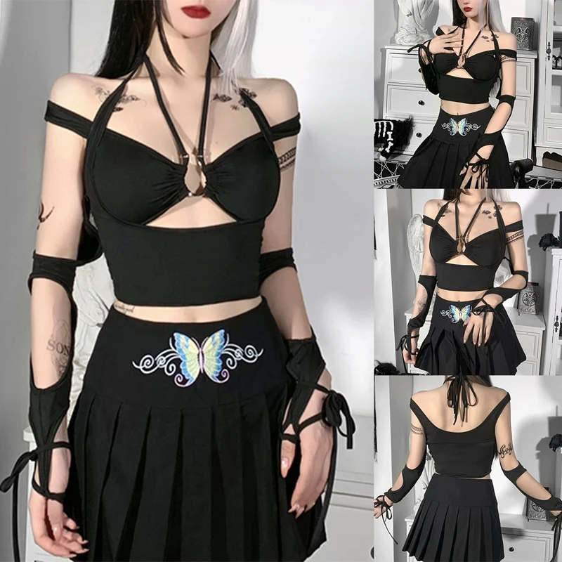 Y2K Long Sleeve Hollow Top Femme Sexy Club T Shirts for Women Vintage Corsets Bustier Black Tee
Y2K Long Sleeve Hollow Top Femme Sexy Club T Shirts for Women Vintage Corsets Bustier Black Tee