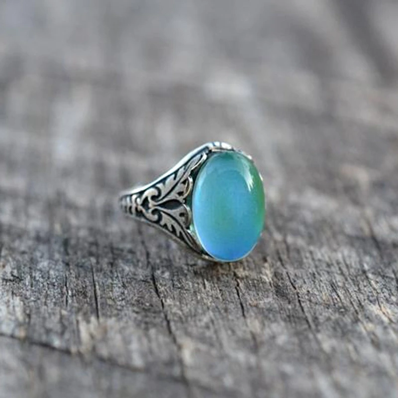 Vintage Women Alloy Temperature Sensitive Changing Ring Casual Engagement Wedding Party Plated Ring Jewelry
Vintage Women Alloy Temperature Sensitive Changing Ring Casual Engagement Wedding Party Plated Ring Jewelry