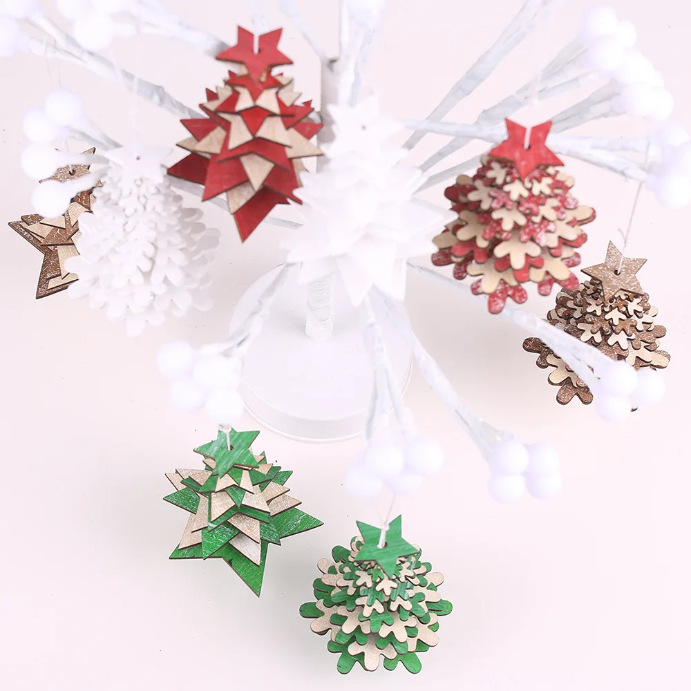 Wooden Christmas Tree Drop Ornaments DIY Home Decoration Pentagram Christmas Pendant 3D String Hangings Snowflake Festive Suppli
Wooden Christmas Tree Drop Ornaments DIY Home Decoration Pentagram Christmas Pendant 3D String Hangings Snowflake Festive Suppli
