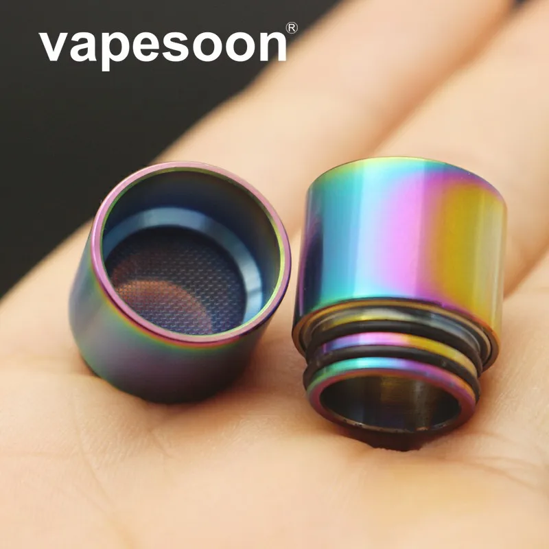 20pcs Rainbow Authentic VapeSoon 810 Stainless Steel Drip Tip Anti-fried oil Drip Tip For IJUST 3 TFV12 Prince TFV8 etc
20pcs Rainbow Authentic VapeSoon 810 Stainless Steel Drip Tip Anti-fried oil Drip Tip For IJUST 3 TFV12 Prince TFV8 etc