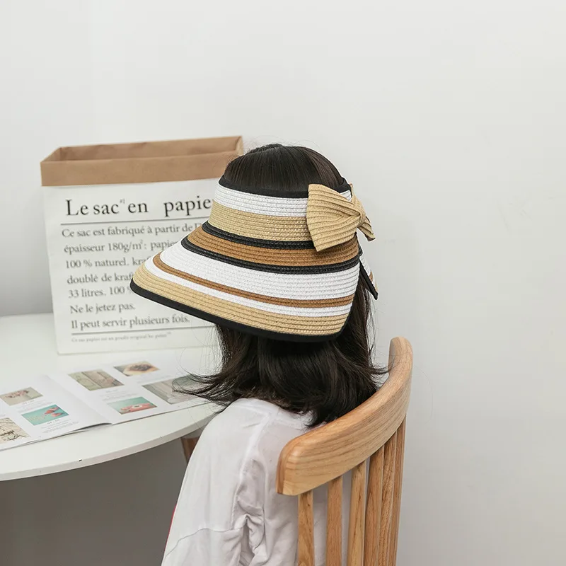 Summer Empty Top Sun Hats for Women Stripe Ribbon Straw Hat Ladies Girls Outdoor Sports Sunscreen Seaside Vacation Beach Hat
Summer Empty Top Sun Hats for Women Stripe Ribbon Straw Hat Ladies Girls Outdoor Sports Sunscreen Seaside Vacation Beach Hat
