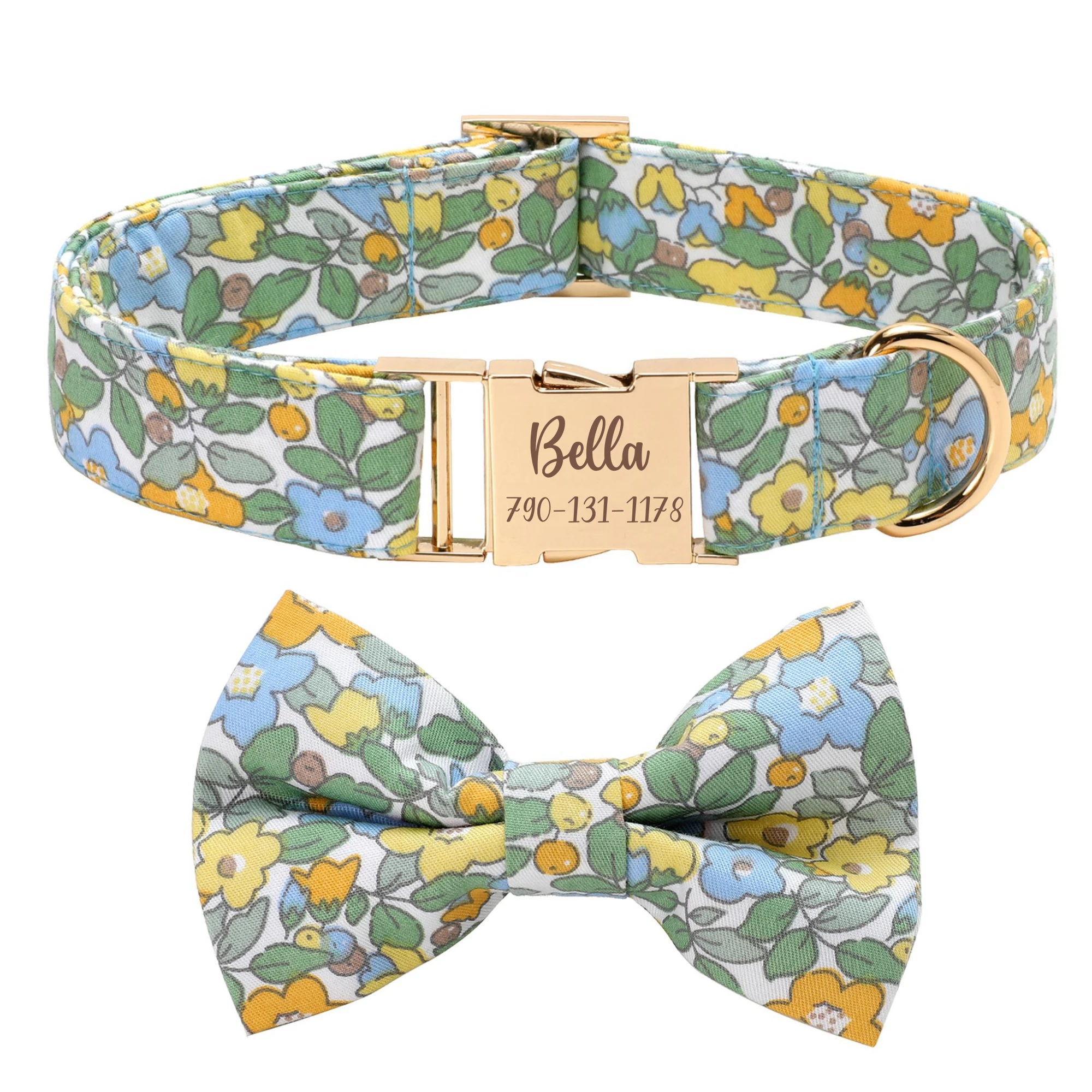 Personalized Dog Collar and Leash, Custom Dog Collar Bow Tie, Small Large Floral Flower Dog Collar, Boy Girl Dog Collar Wedding
Personalized Dog Collar and Leash, Custom Dog Collar Bow Tie, Small Large Floral Flower Dog Collar, Boy Girl Dog Collar Wedding