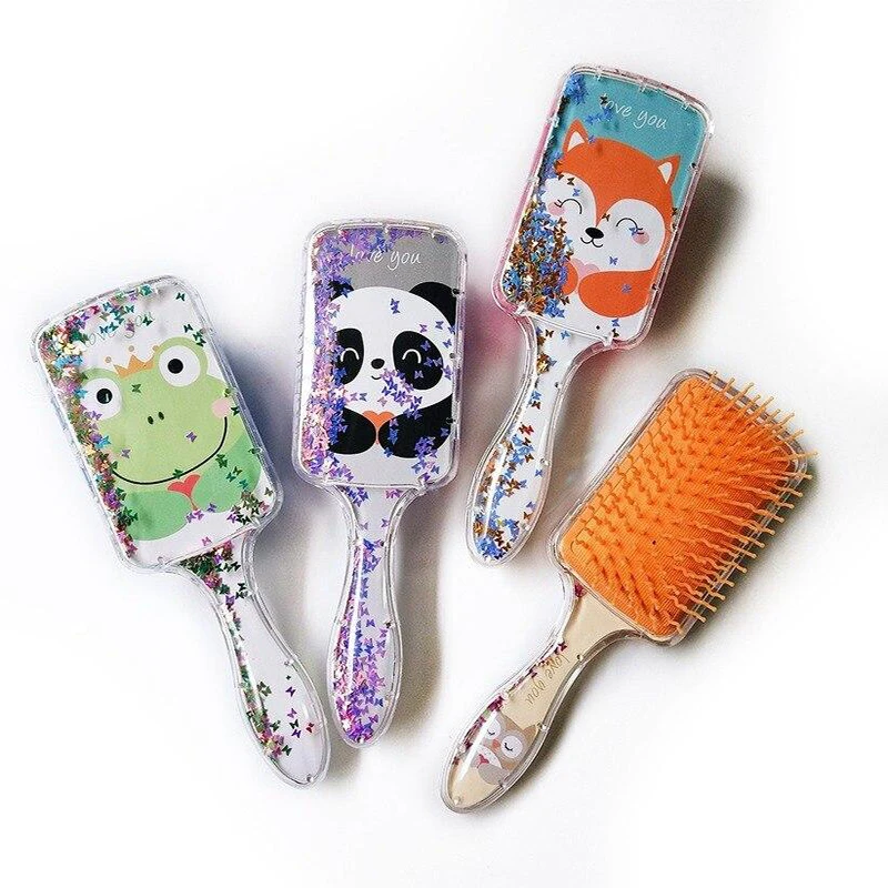 Cute Cartoon Sequin Air Bag Comb Printing Air Cushion Transparent Massage Hairdressing Plastic Rainbow Frog Panda Fox Owl Comb
Cute Cartoon Sequin Air Bag Comb Printing Air Cushion Transparent Massage Hairdressing Plastic Rainbow Frog Panda Fox Owl Comb