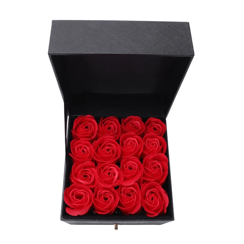 Лидер продаж имитация розы мыло цветок с коробкой свадебный сувенир День Святого