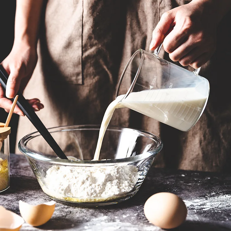 Large-capacity milk measuring cup milliliter with graduation glass breakfast cup home kitchen high temperature baking tools
Large-capacity milk measuring cup milliliter with graduation glass breakfast cup home kitchen high temperature baking tools