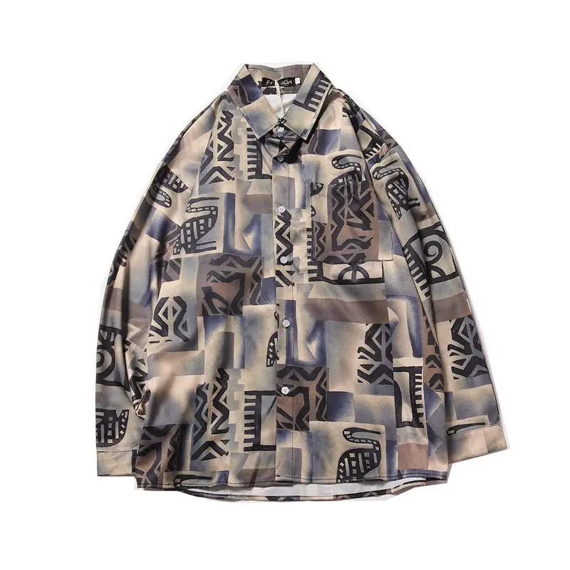 Spring and autumn trend Harajuku style Hong Kong style loose wild casual super hot popular men and women couple shirt shirt
Spring and autumn trend Harajuku style Hong Kong style loose wild casual super hot popular men and women couple shirt shirt