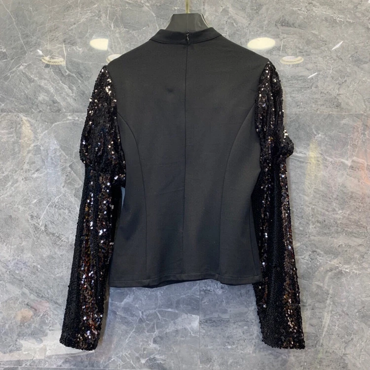 2020 autumn and winter new women's fashion round neck sequins chest bow stitching long sleeve all-match shirt 1201
2020 autumn and winter new women's fashion round neck sequins chest bow stitching long sleeve all-match shirt 1201