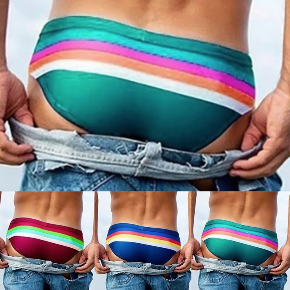 Mens sexy Rainbow Underwear Male Soft Breathable Stretch Brief Thongs G-string Bikini Under Wear Jockstrap Gay Mens Underpants
Mens sexy Rainbow Underwear Male Soft Breathable Stretch Brief Thongs G-string Bikini Under Wear Jockstrap Gay Mens Underpants