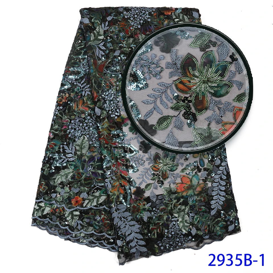African Luxury Sequence Lace Fabrics French Embroidery Tulle Lace with Sequins for Women Dresses Sequin Lace Fabric XZ2935B-6
African Luxury Sequence Lace Fabrics French Embroidery Tulle Lace with Sequins for Women Dresses Sequin Lace Fabric XZ2935B-6