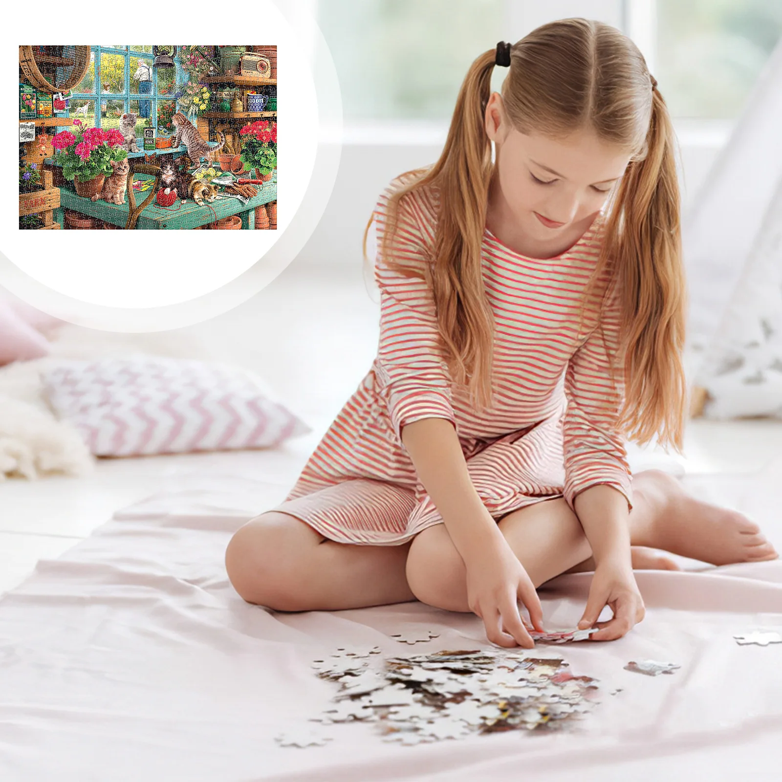1000 Pieces Paper Puzzles Jigsaw Educational Scenery Puzzles Toys For Adults Kids Family Decompressing Jigsaw Puzzle Game Toys 
1000 Pieces Paper Puzzles Jigsaw Educational Scenery Puzzles Toys For Adults Kids Family Decompressing Jigsaw Puzzle Game Toys