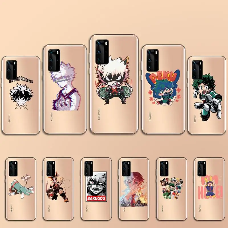 Boku No Hero Academia anime Phone Case Transparent for Huawei P 40 20 30 10 mate pro lite plus custom protective cover
Boku No Hero Academia anime Phone Case Transparent for Huawei P 40 20 30 10 mate pro lite plus custom protective cover
