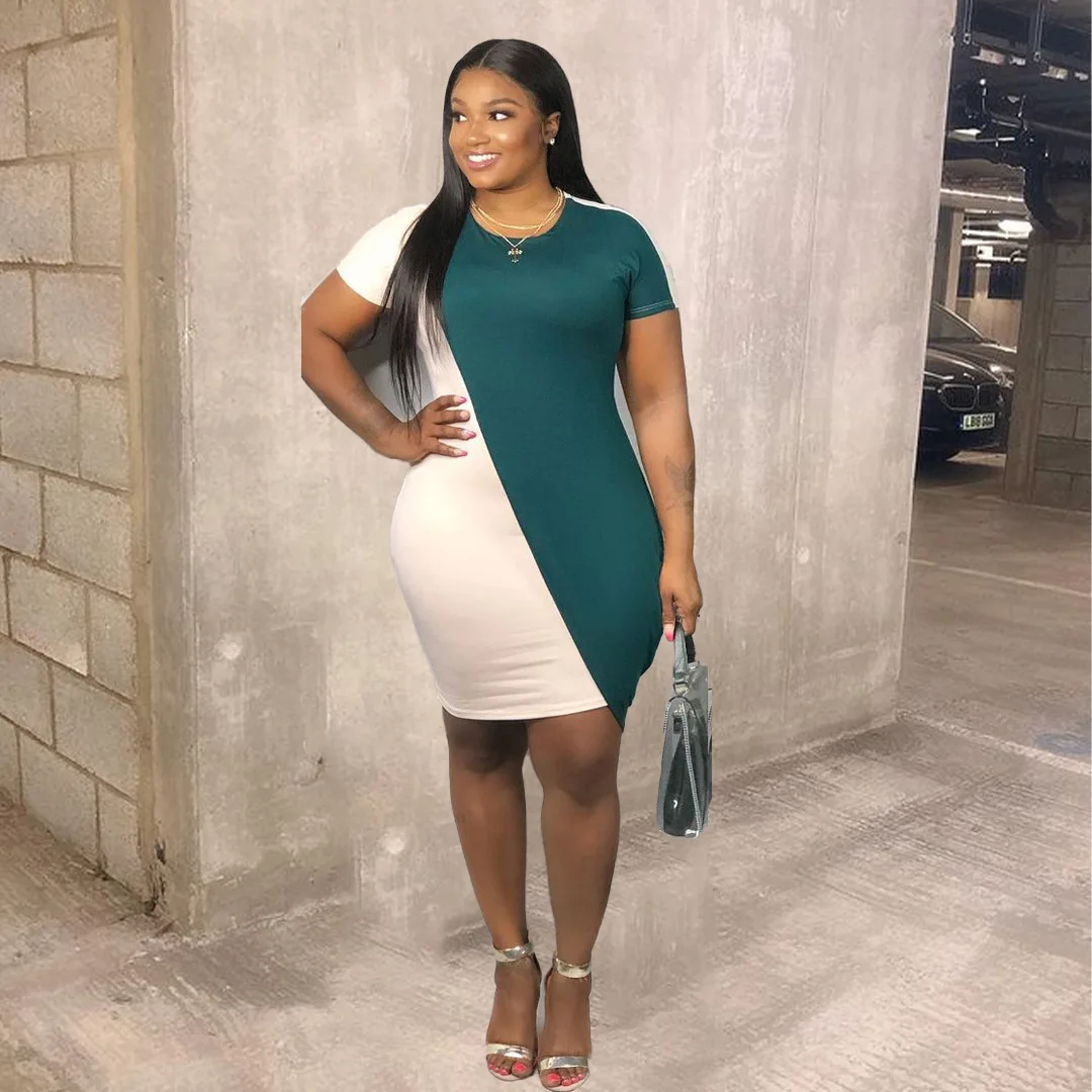 ChocoMisty-LadyPlus Plus-size Dresses Color Block Round Neck Midi Dress JG035
ChocoMisty-LadyPlus Plus-size Dresses Color Block Round Neck Midi Dress JG035