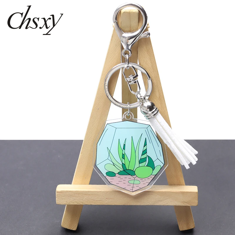 Potted Green Plant Pendant Acrylic Keychain Holde for Car Bag Terrarium Cactus Aloe Tassel Keyrings Key Chain Wholesale Jewelry
Potted Green Plant Pendant Acrylic Keychain Holde for Car Bag Terrarium Cactus Aloe Tassel Keyrings Key Chain Wholesale Jewelry