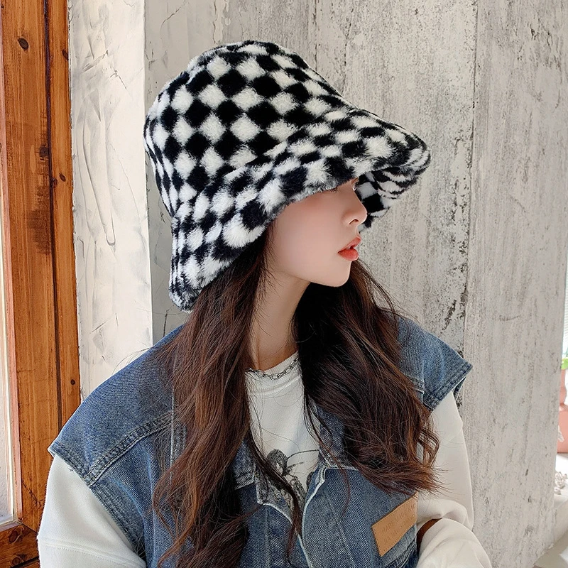 Faux Fur Bucket Hat For Women Outdoor Warm Lamb Black Solid Fluffy Fishing Cap Panama Bob Fisherman Gorros Winter
Faux Fur Bucket Hat For Women Outdoor Warm Lamb Black Solid Fluffy Fishing Cap Panama Bob Fisherman Gorros Winter