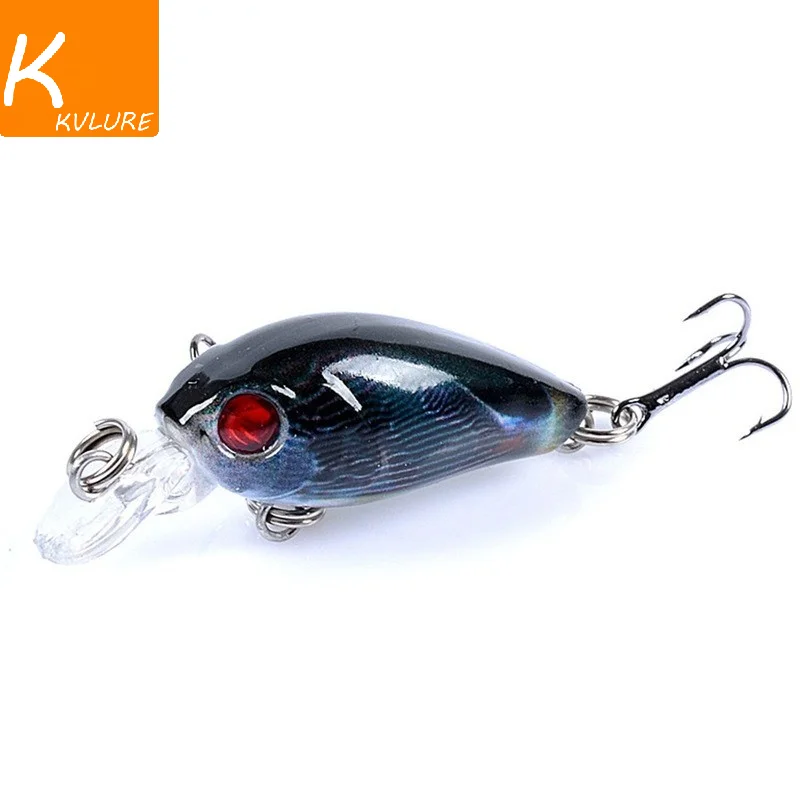 

1PCS Minnow Fishing Lure 3cm/1.5g Topwater Hard Bait Wobbler Jig Bait Crankbait Carp Striped bass Pesca Fishing tackle SwimBait