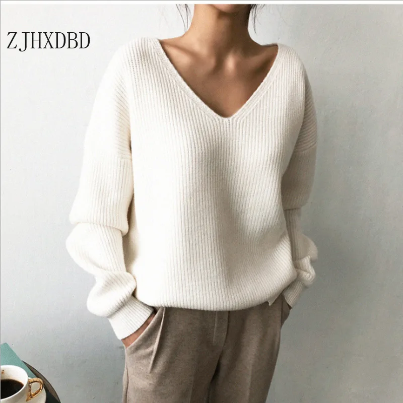 New Women Blue Loose V-neck Causal Solid Basic Sweaters Warm 2020 Winter Tops Ladies Sweater Warm Autumn Winter Pullover Clothes
New Women Blue Loose V-neck Causal Solid Basic Sweaters Warm 2020 Winter Tops Ladies Sweater Warm Autumn Winter Pullover Clothes