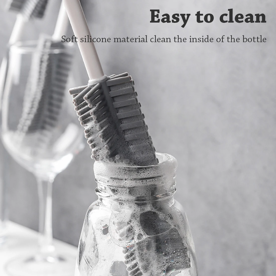 Cup Brush Kitchen Cleaning Tools Long Handle Drink Wineglass Bottle Glass Cup Washing Cleaning Sponge Brushes Cleaner Silicone 
Cup Brush Kitchen Cleaning Tools Long Handle Drink Wineglass Bottle Glass Cup Washing Cleaning Sponge Brushes Cleaner Silicone