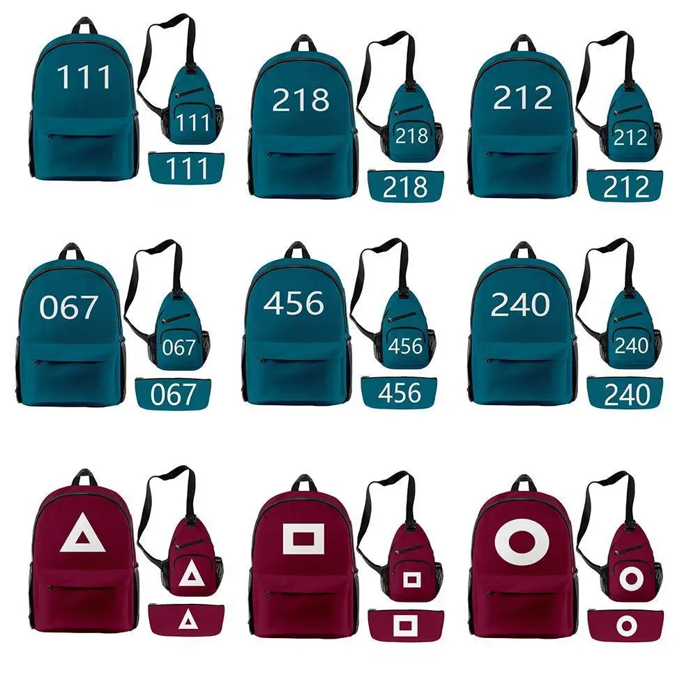 Squid Game Backpack Canvas Women Backpack Shoulder Bag New School Bag For Teenager Girls School Korean TV Series Backpack
Squid Game Backpack Canvas Women Backpack Shoulder Bag New School Bag For Teenager Girls School Korean TV Series Backpack