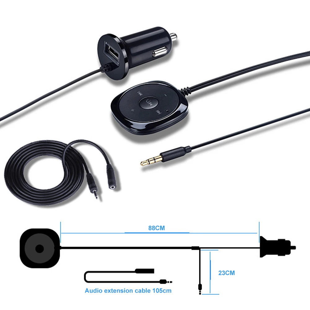 12-24V Bluetooth Hands-Free Car Kit FM Transmitter Wireless Power Supply Cigarette Lighter Stereos AUX-IN Audio USB Car Charger
12-24V Bluetooth Hands-Free Car Kit FM Transmitter Wireless Power Supply Cigarette Lighter Stereos AUX-IN Audio USB Car Charger