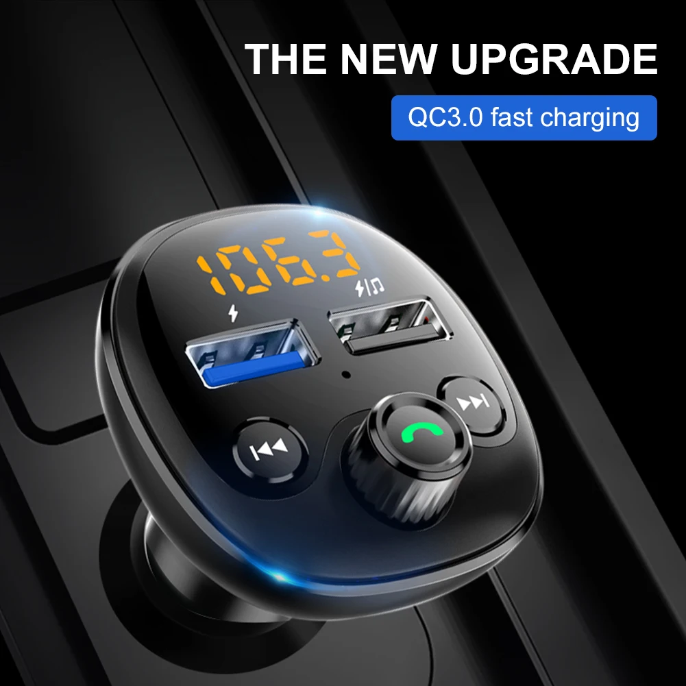 Car FM Transmitter Dual USB Charger Wireless 5.0 Bluetooth-Compatible MP3 Player Handsfree Car Kit with Display Car Accessories
Car FM Transmitter Dual USB Charger Wireless 5.0 Bluetooth-Compatible MP3 Player Handsfree Car Kit with Display Car Accessories
