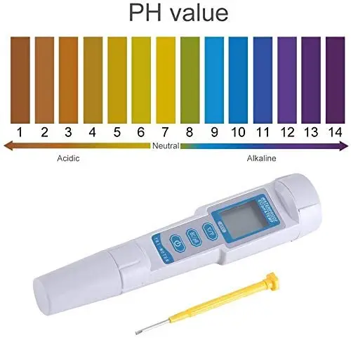 3-in-1 Digital pH Meter with ATC pH Accuracy, 0-14.0 pH Measurement Range
3-in-1 Digital pH Meter with ATC pH Accuracy, 0-14.0 pH Measurement Range