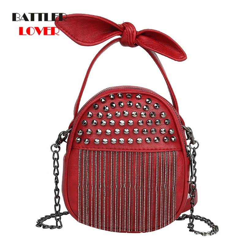 Luxury Brand Vintage Rivet Bag Women's Fashion Designer Handbag Chain for Ladies Shoulder Messenger Bag 2020 New High Quality
Luxury Brand Vintage Rivet Bag Women's Fashion Designer Handbag Chain for Ladies Shoulder Messenger Bag 2020 New High Quality