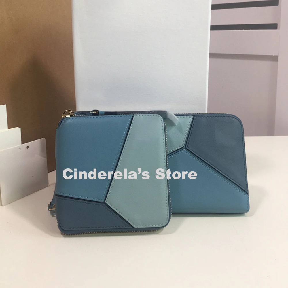100% Genuine Leather Wallet long Wallets Zipper Purse Patchwork Fashion Panelled Wallets Trendy Coin Purse Card Holder
100% Genuine Leather Wallet long Wallets Zipper Purse Patchwork Fashion Panelled Wallets Trendy Coin Purse Card Holder