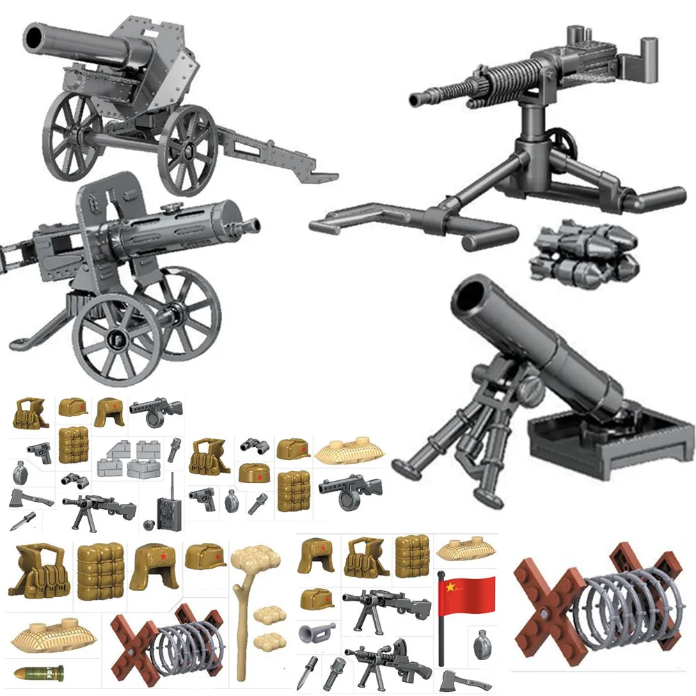 2021 World War 2 WW2 Army Military Soldier City Police SWAT Weapon Accessories Model Building Blocks Bricks Kids Toys Gift
2021 World War 2 WW2 Army Military Soldier City Police SWAT Weapon Accessories Model Building Blocks Bricks Kids Toys Gift