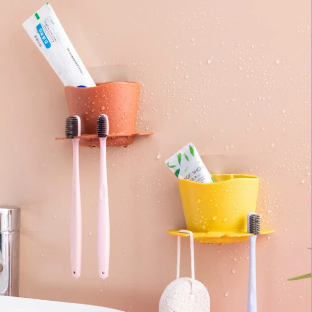 1Pc Bathroom Wall Mounted Toothbrush Holder Cup Punch Free Storage Rack Bathroom Supplies Organizer Bathroom Accessories
1Pc Bathroom Wall Mounted Toothbrush Holder Cup Punch Free Storage Rack Bathroom Supplies Organizer Bathroom Accessories