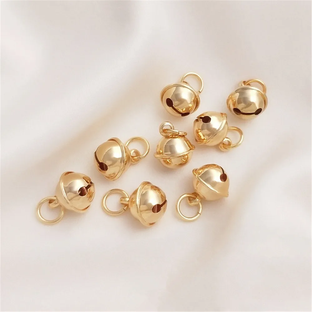 Bell pendant 14K gold on the Run Snow White hand rope bracelet pendant DIY materials first accessories accessories
Bell pendant 14K gold on the Run Snow White hand rope bracelet pendant DIY materials first accessories accessories