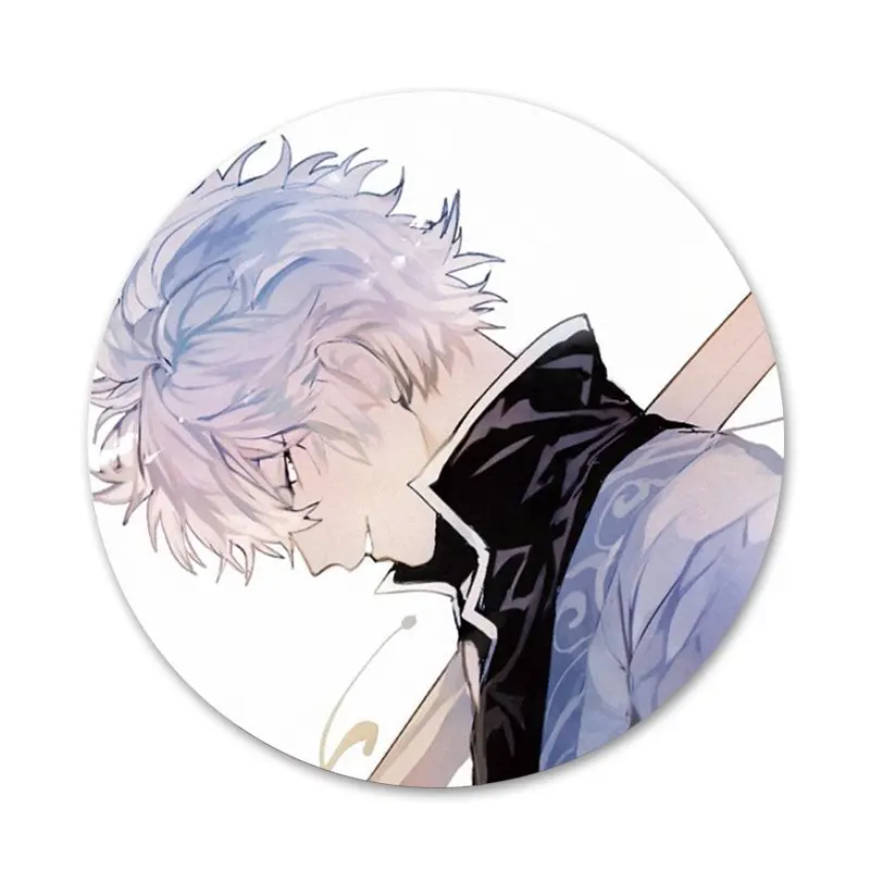 GINTAMA Badge Brooch Pin Accessories For Clothes Backpack Decoration gift 58mm 
GINTAMA Badge Brooch Pin Accessories For Clothes Backpack Decoration gift 58mm