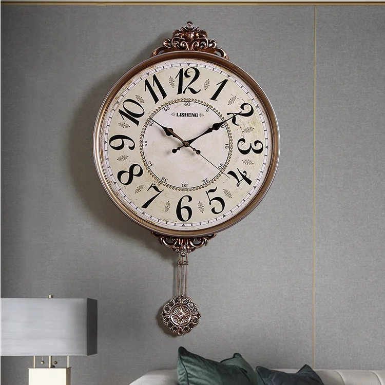 Creative Luxury Pendulum Wall Clock Vintage Retro Antique Pastoral Wall Clock New Classical Orologio Parete Home Decor EB50WC
Creative Luxury Pendulum Wall Clock Vintage Retro Antique Pastoral Wall Clock New Classical Orologio Parete Home Decor EB50WC