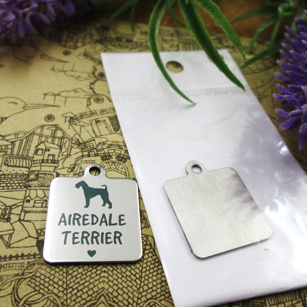 10pcs--"Airedale Terrier"dog lover dog owner stainless steel charms more style for choosing DIY Charms pendants for necklace
10pcs--"Airedale Terrier"dog lover dog owner stainless steel charms more style for choosing DIY Charms pendants for necklace