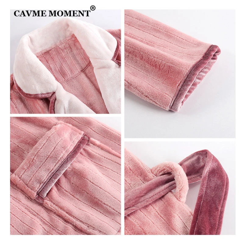 CAVME Winter Flannel Robe for Women Ladies Kimono Robes Long Nightgown Sleepwear 90KG CUSTOM NAME
CAVME Winter Flannel Robe for Women Ladies Kimono Robes Long Nightgown Sleepwear 90KG CUSTOM NAME