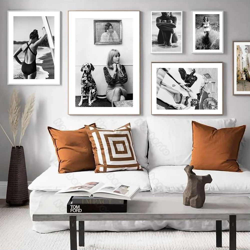 Modern Style Canvas Painting Wall Poster Art Gray Sexy Women Pictures Playing On The Beach or At Home for Home Rooms Decoration
Modern Style Canvas Painting Wall Poster Art Gray Sexy Women Pictures Playing On The Beach or At Home for Home Rooms Decoration