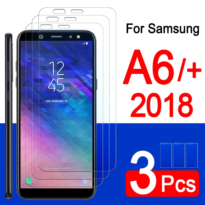 Защитное стекло A 6 plus для samsung a6 a6plus 2018 galaxy + 6a plu защитная пленка из закаленного